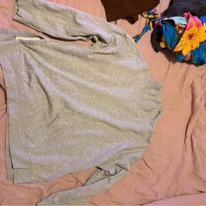 Old Navy Heather Gray Long Sleeve Top